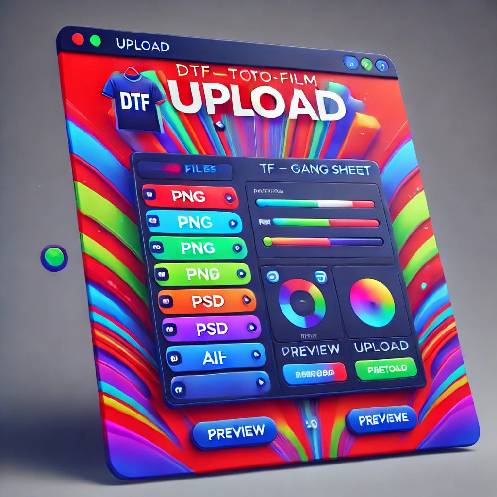 Upload Your Premade DTF Gang Sheet